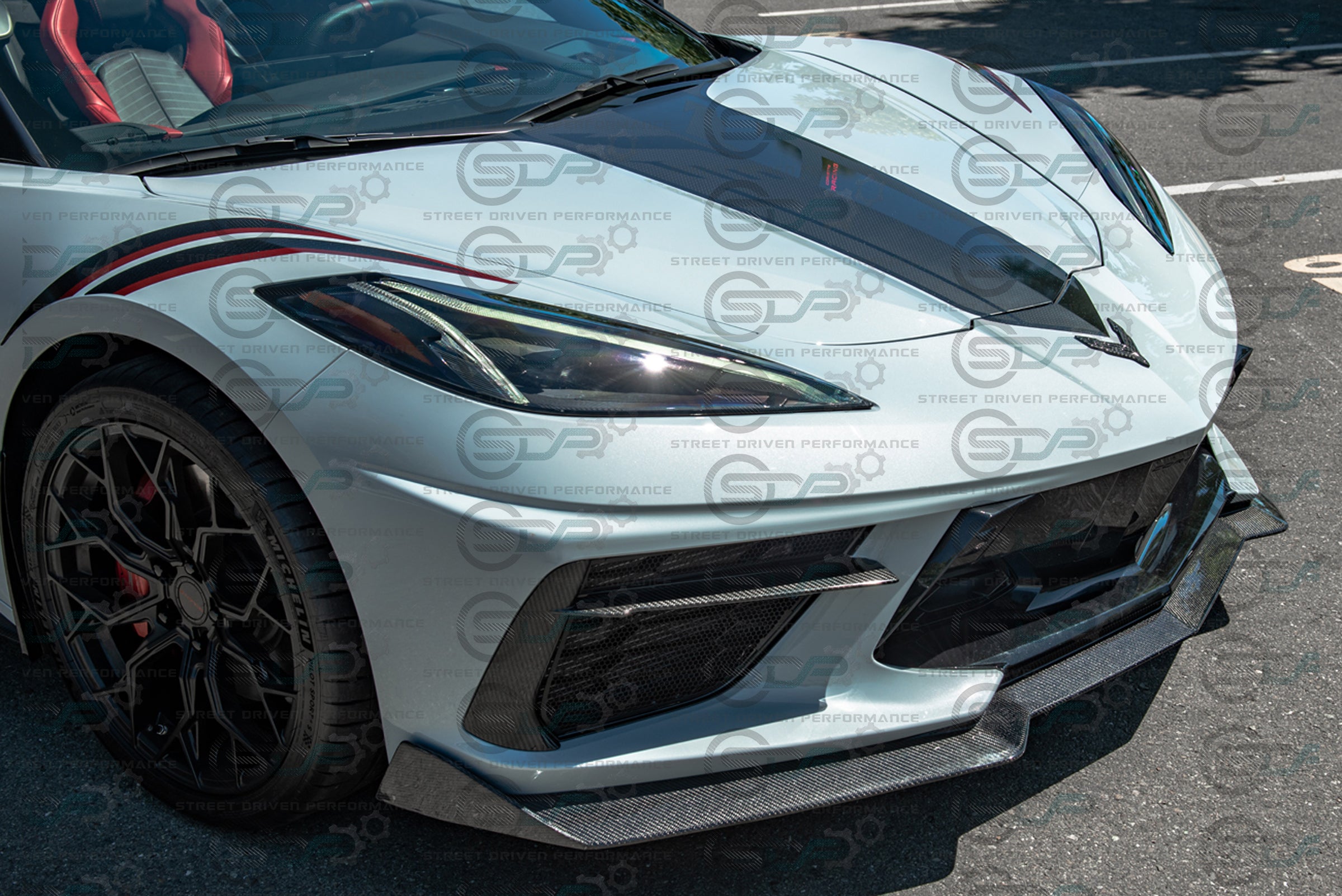 2020+ C8 Corvette Stingray & Z51 |"5VM Style" Splitter / Lip Ground Effects